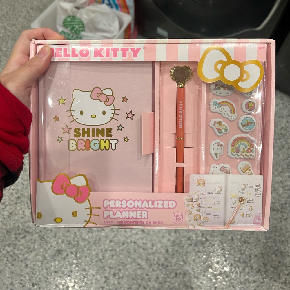 Hello Kitty Pink Personalized Planner Set